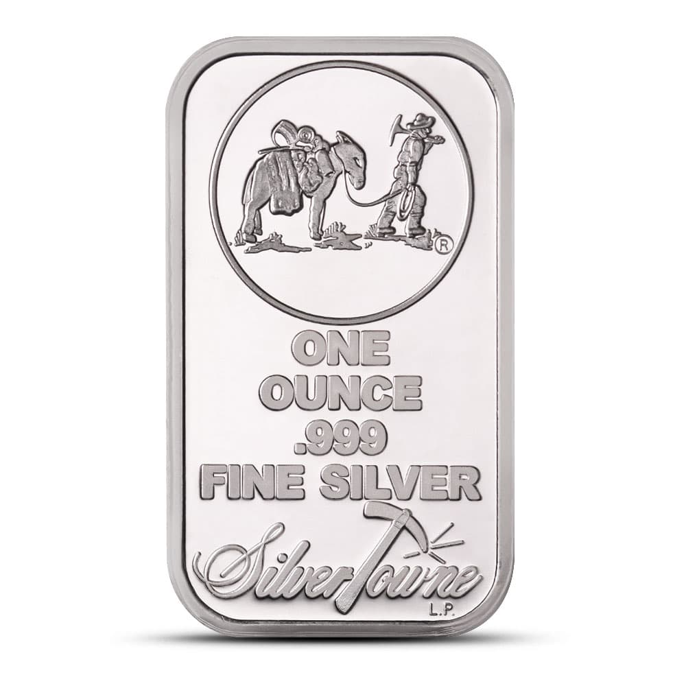 1 oz SilverTowne Prospector Silver Bars (New)