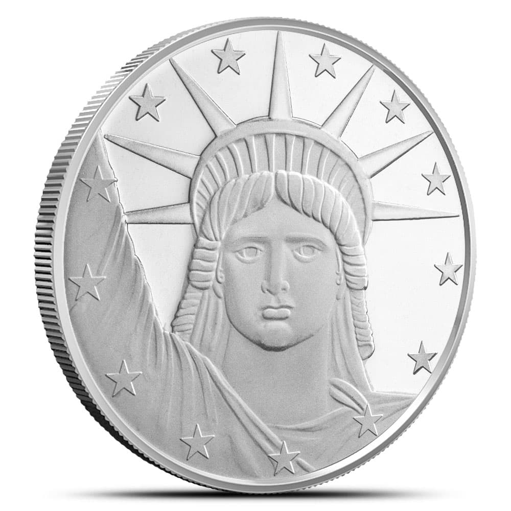 1 oz SilverTowne Lady Liberty Silver Round (New)