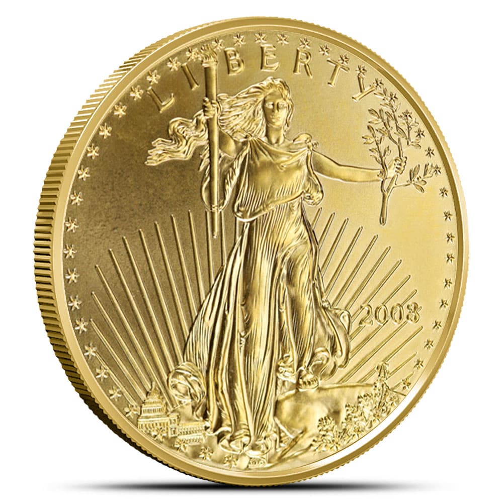 2008 1 oz American Gold Eagle Coin (BU)