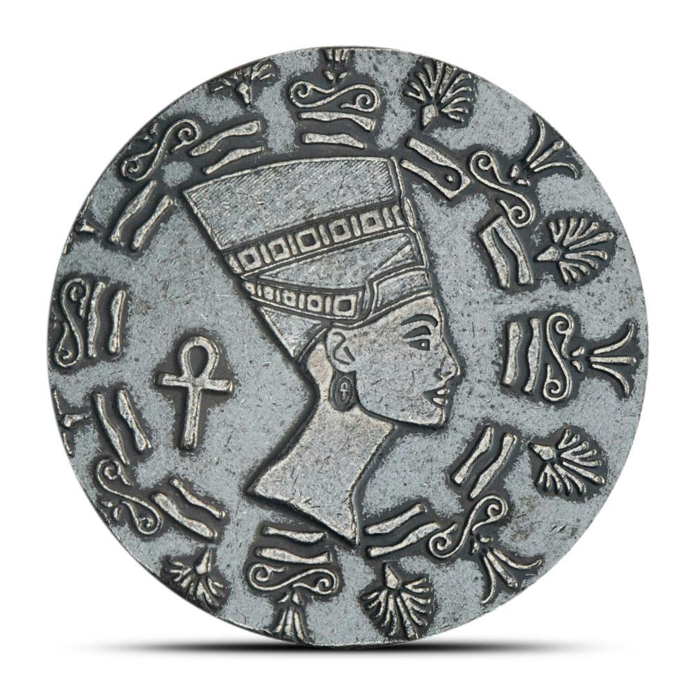 1/10 oz Monarch Egyptian Queen Nefertiti Silver Round