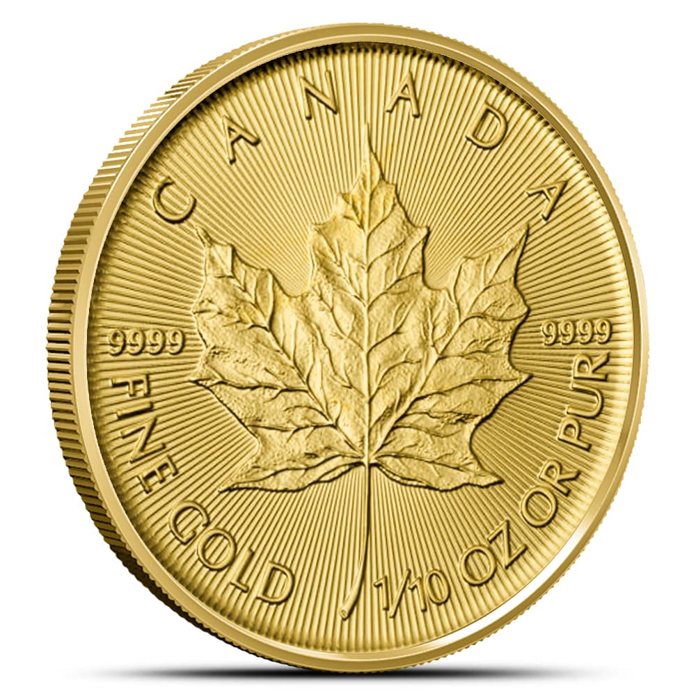 2018 1/10 oz Canadian Gold Maple Leaf Coin (BU)