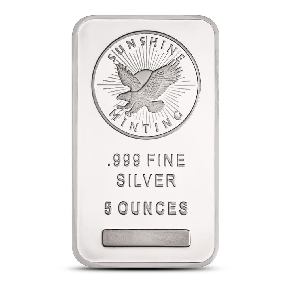 5 oz Sunshine Silver Bar