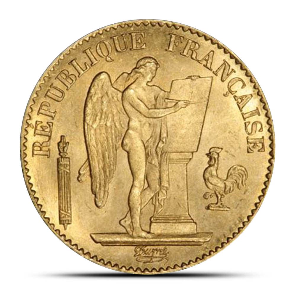 20 Francs France Gold Coin – Lucky Angel (AU)