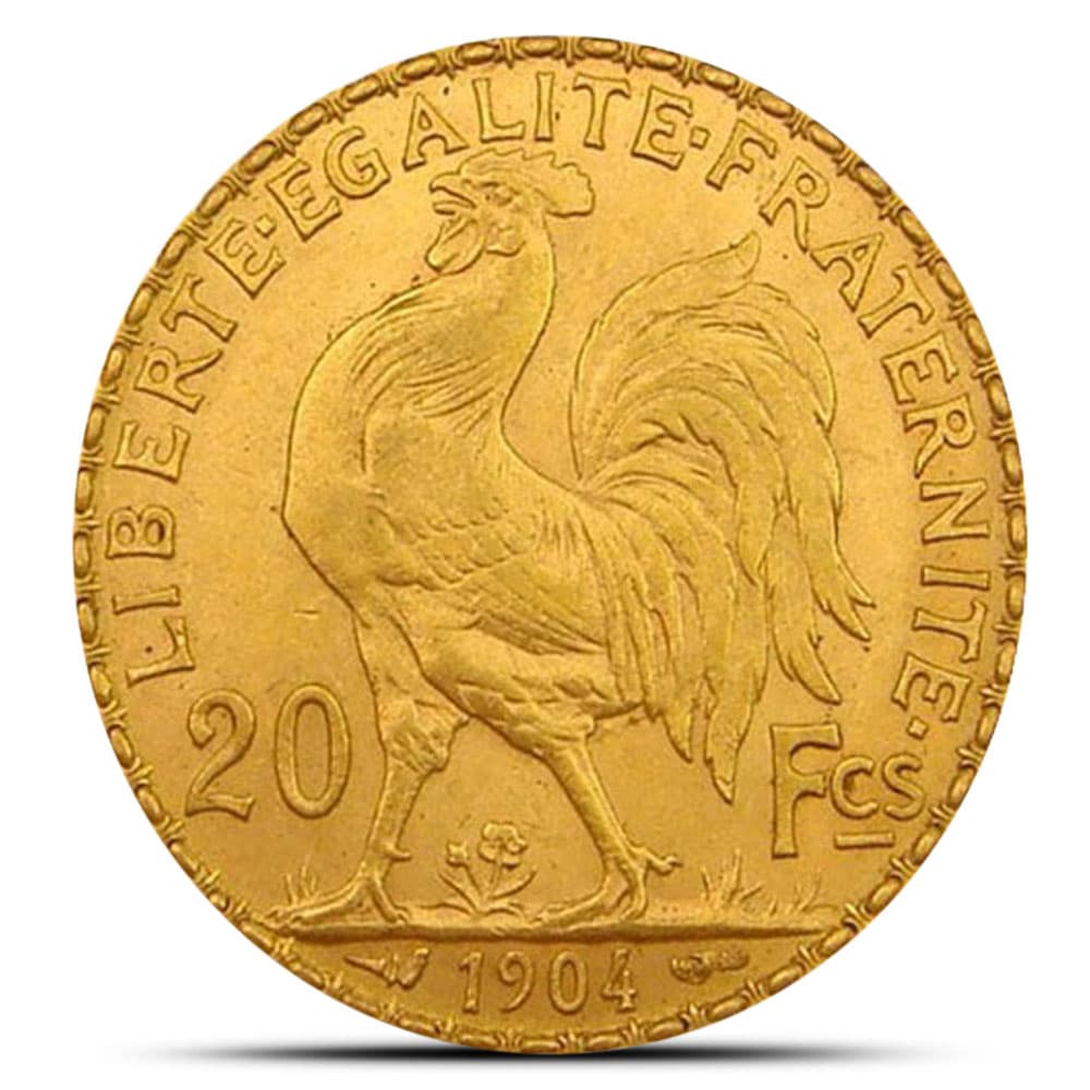 20 Francs France Gold Coin – Rooster (BU)