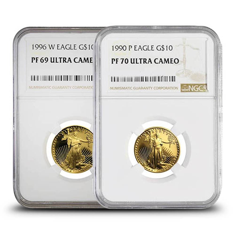 1/4 oz Proof American Gold Eagle Coin PR/PF69 (Random Year, PCGS or NGC)