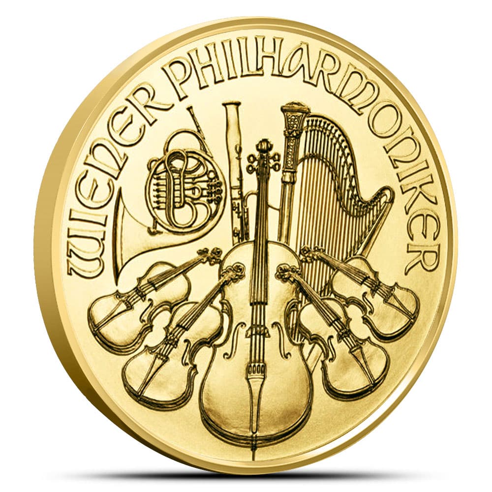 2015 1 oz Austrian Gold Philharmonic Coin Brilliant Uncirculated .9999 Fine 24kt