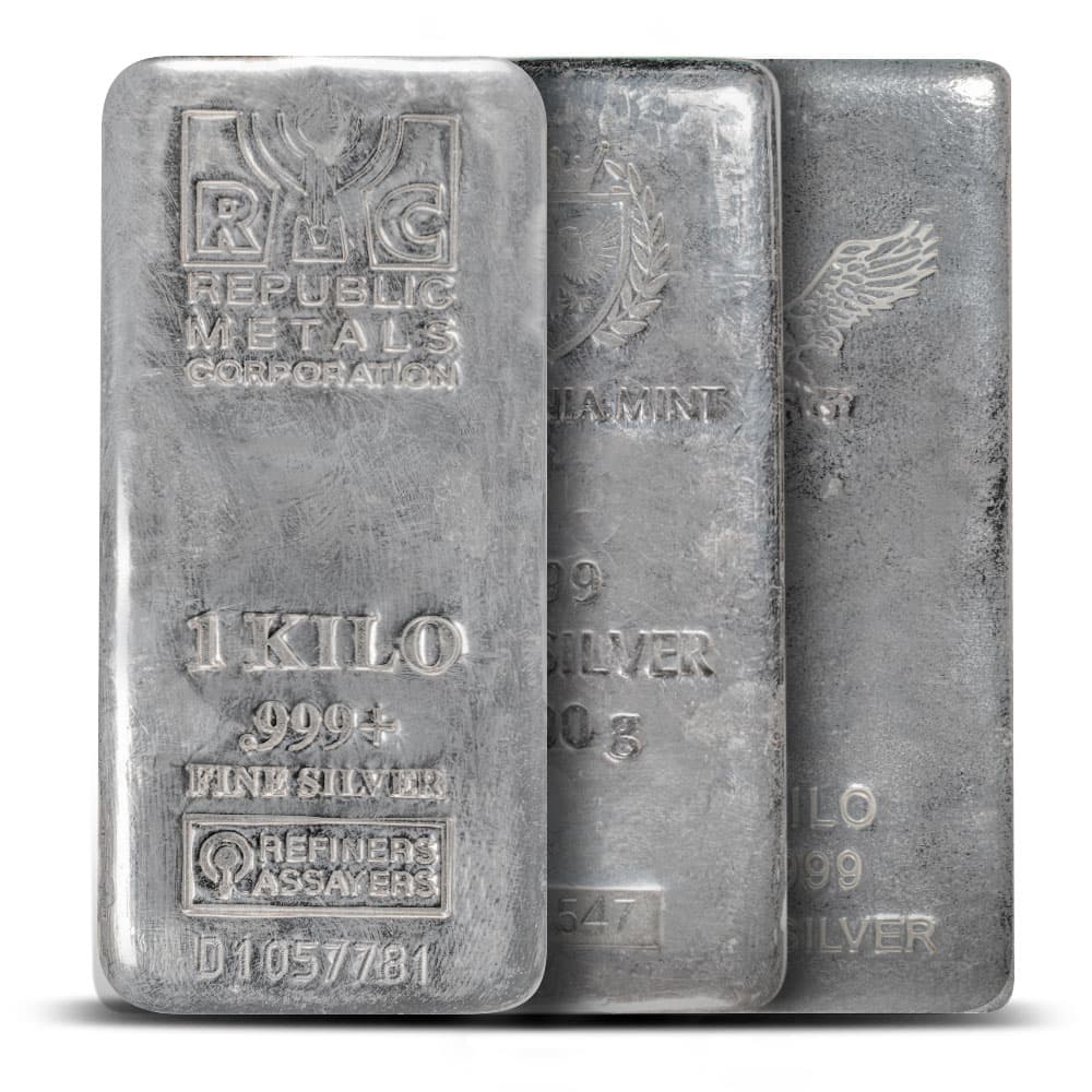 1 Kilo Silver Bar (Secondary Market, Varied Design)