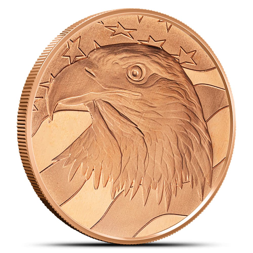 1 oz SilverTowne Eagle Copper Round (New)