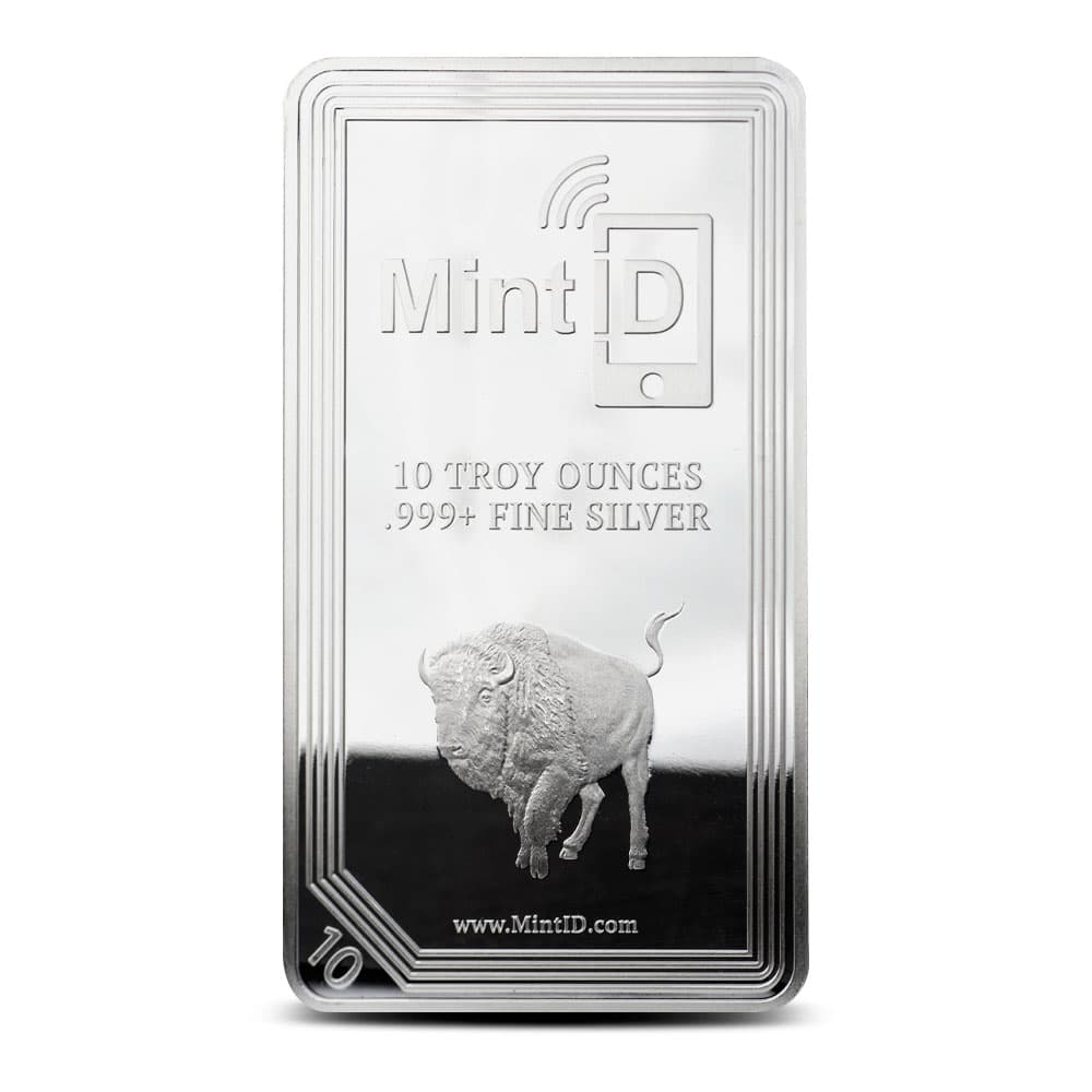 10 oz MintID Silver Bar (New)