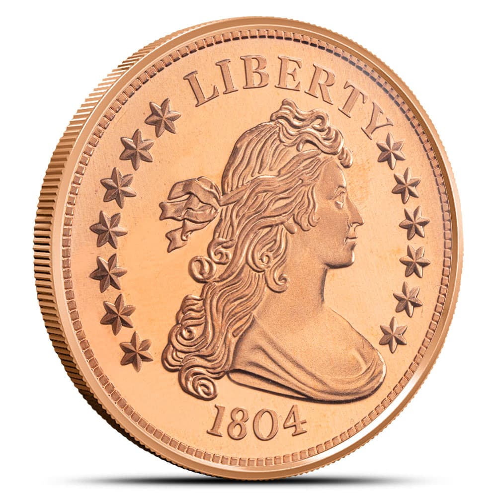 1 oz SilverTowne 1804 Dollar Replica Copper Round (New)