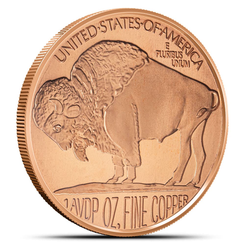 1 oz SilverTowne Buffalo Copper Round (New)