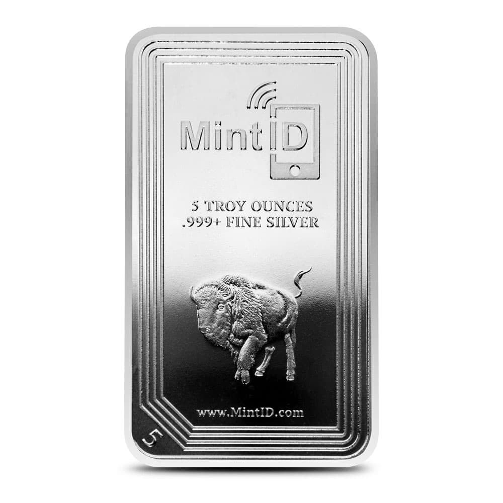 5 oz MintID Silver Bar (New)