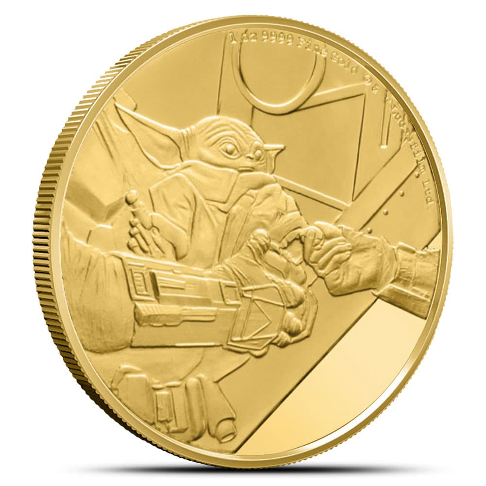 2022 1 oz Proof Niue Gold Mandalorian Grogu Coin