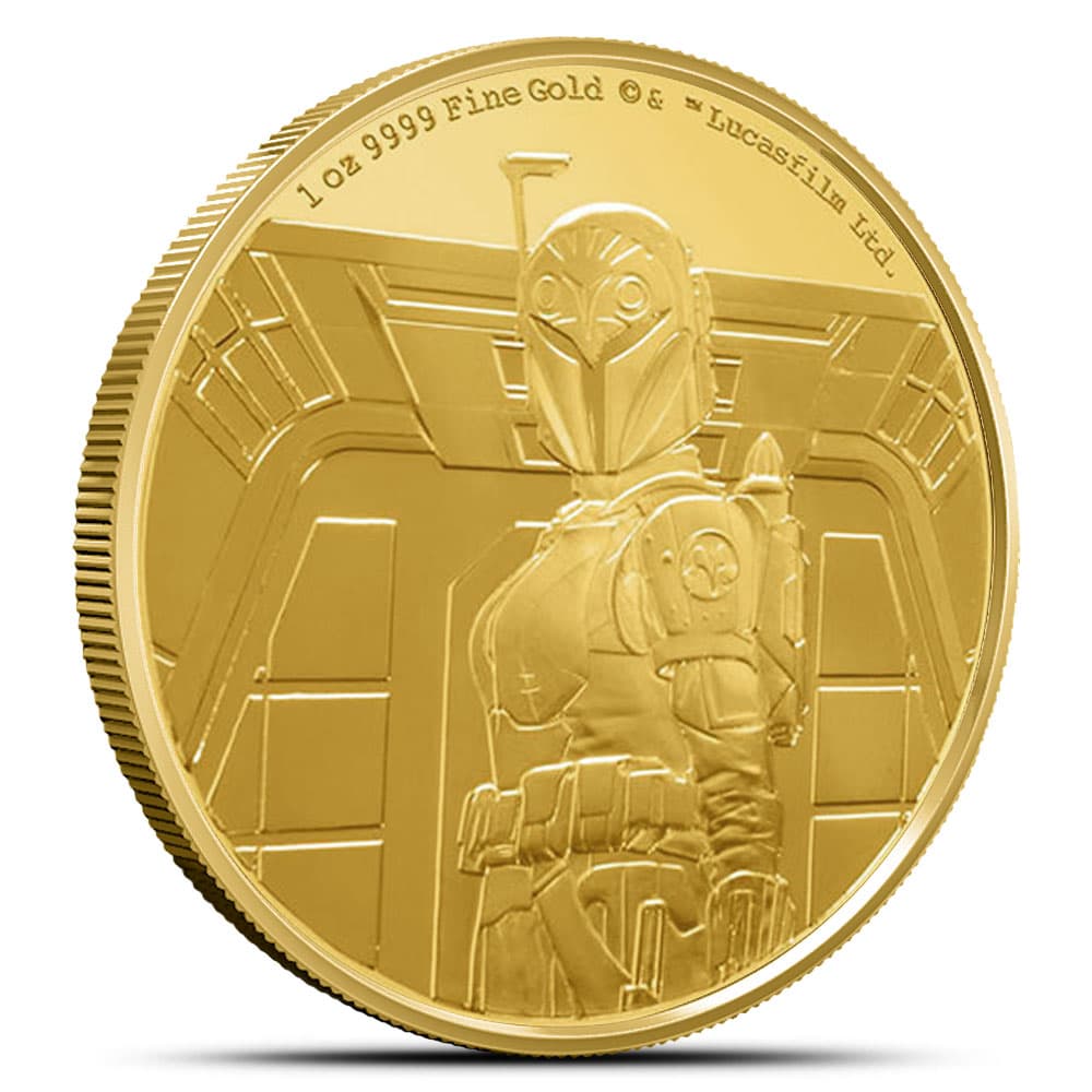 2022 1 oz Proof Niue Gold Mandalorian Bo-Katan Kryze Coin (Box + CoA)