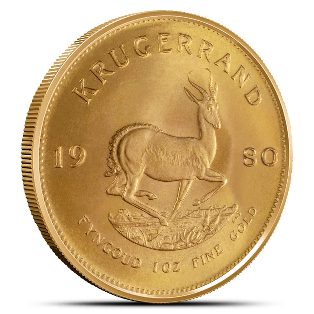 1980 1 oz South African Gold Krugerrand Coin