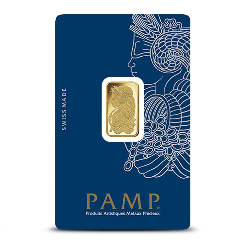 5 Gram PAMP Suisse Fortuna Veriscan Gold Bar (New w/ Assay)