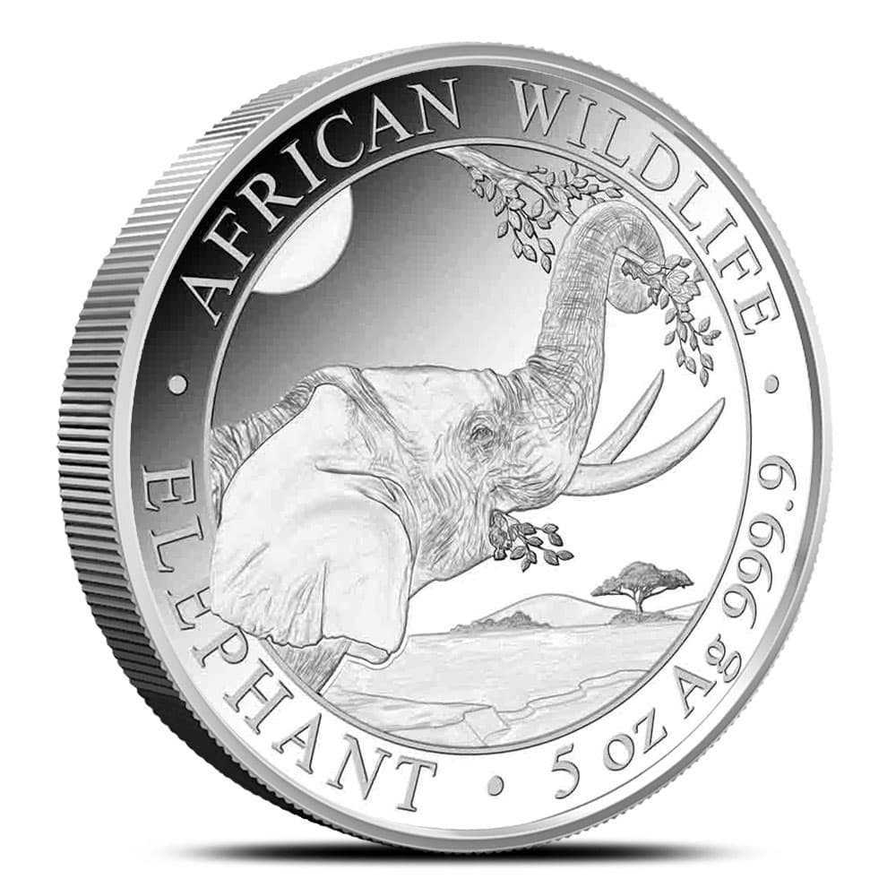 2023 5 oz Somalia Silver Elephant Coin (BU)