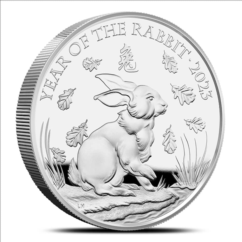 2023 5 oz Proof British Silver Year of the Rabbit Coin (Box + CoA)