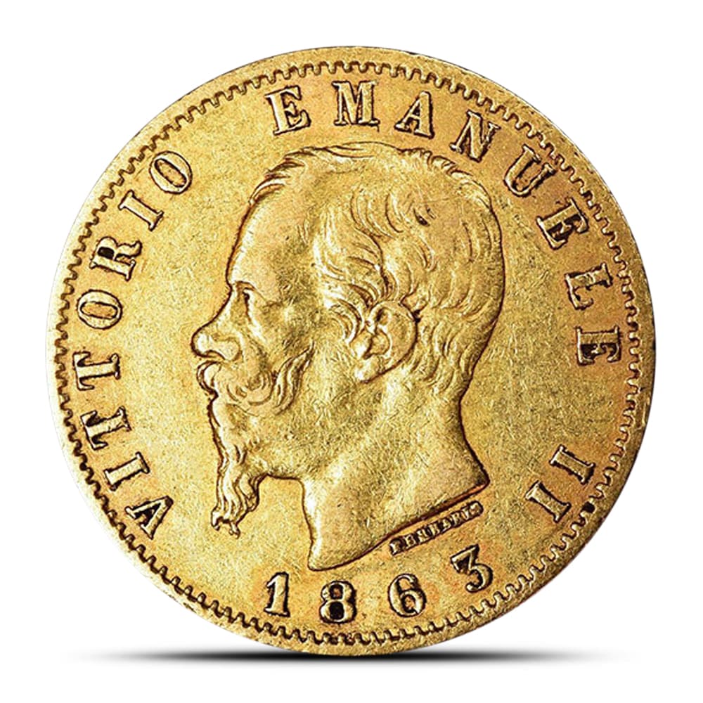 20 Lire Vittorio Gold Coin XF+