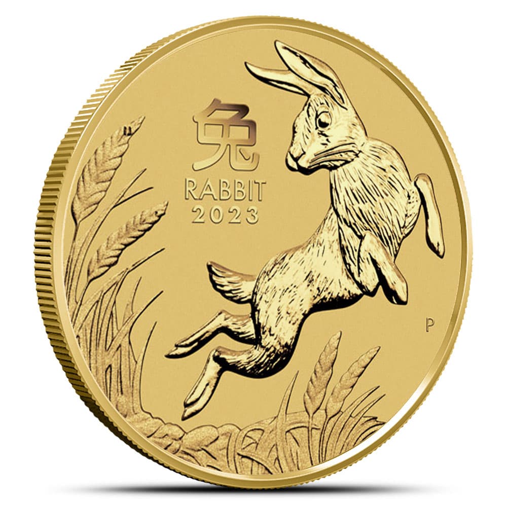 2023 1 oz Australian Gold Lunar Rabbit Coin (BU)