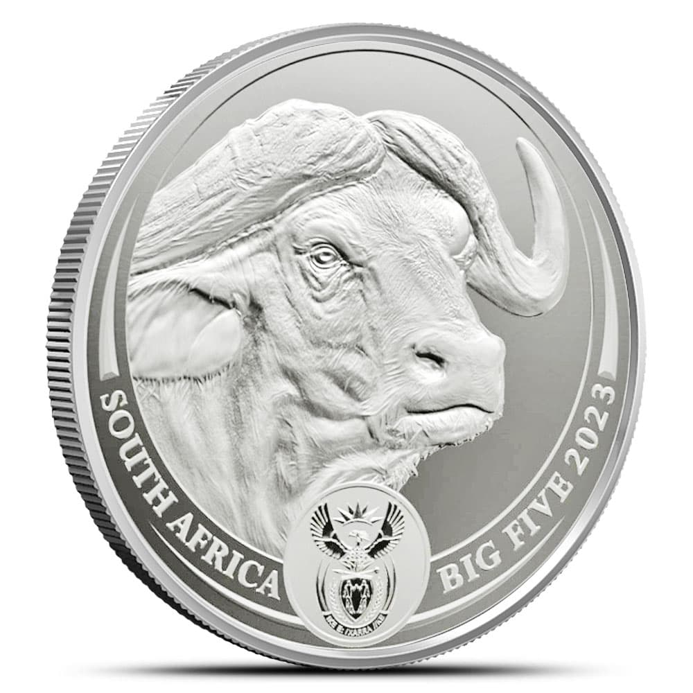 2023 1 oz South African Big Five Series II Buffalo Silver Coin (BU)