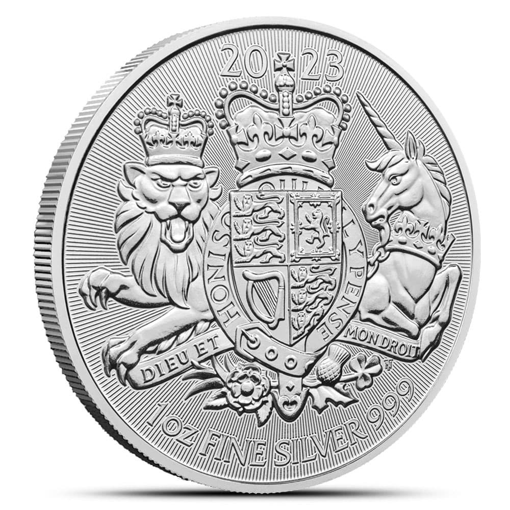 2023 1 oz British Silver Royal Arms Coin (BU)