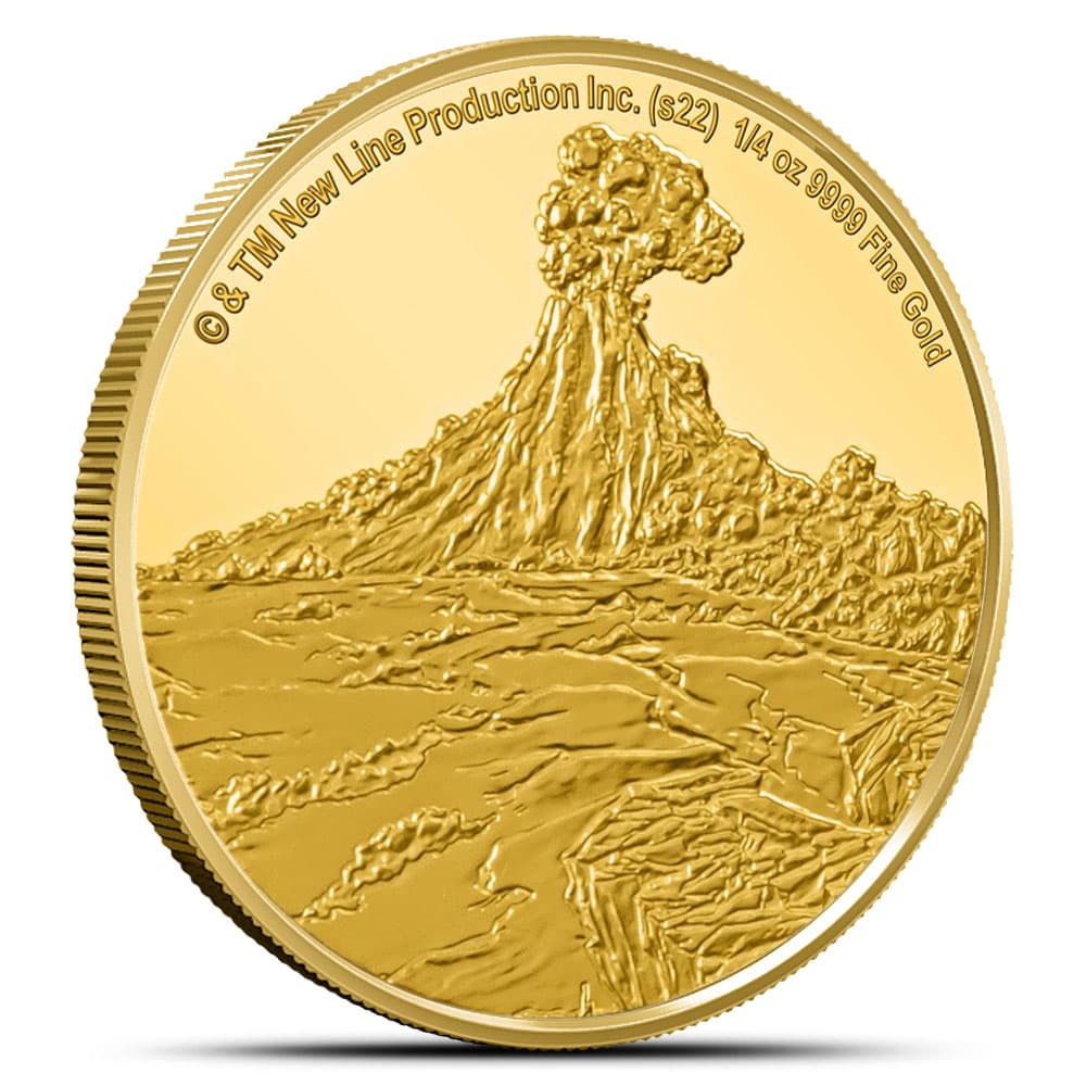 2022 1/4 oz Niue Gold Lord of the Rings Mount Doom Coin