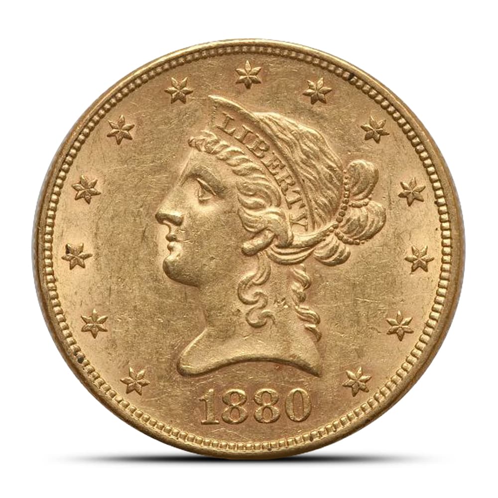 Pre-33 $10 Liberty Eagle Gold Coin AU