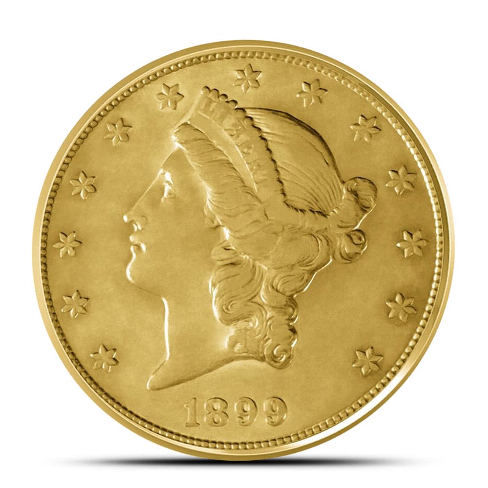 Pre-33 $20 Liberty Gold Double Eagle Coin (VF)