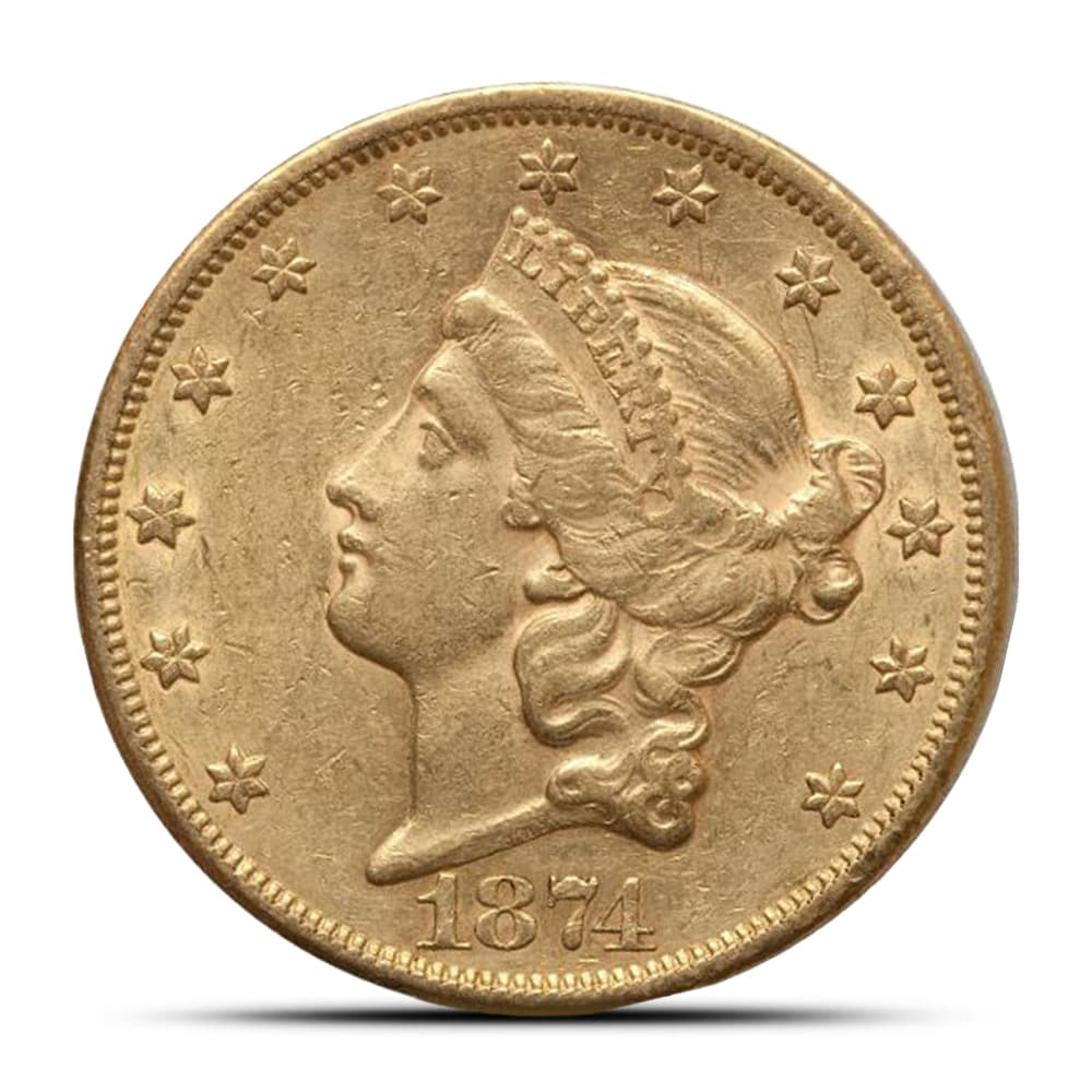 Pre-33 $20 Liberty Gold Double Eagle Coin (XF)