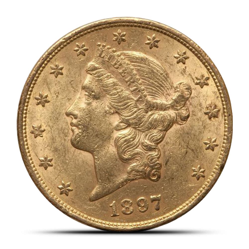 $20 Liberty Gold Double Eagle Coin (AU+)