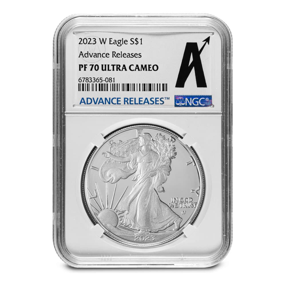 2023-W 1 oz Proof American Silver Eagle Coin NGC PF70 UCAM Advanced Release