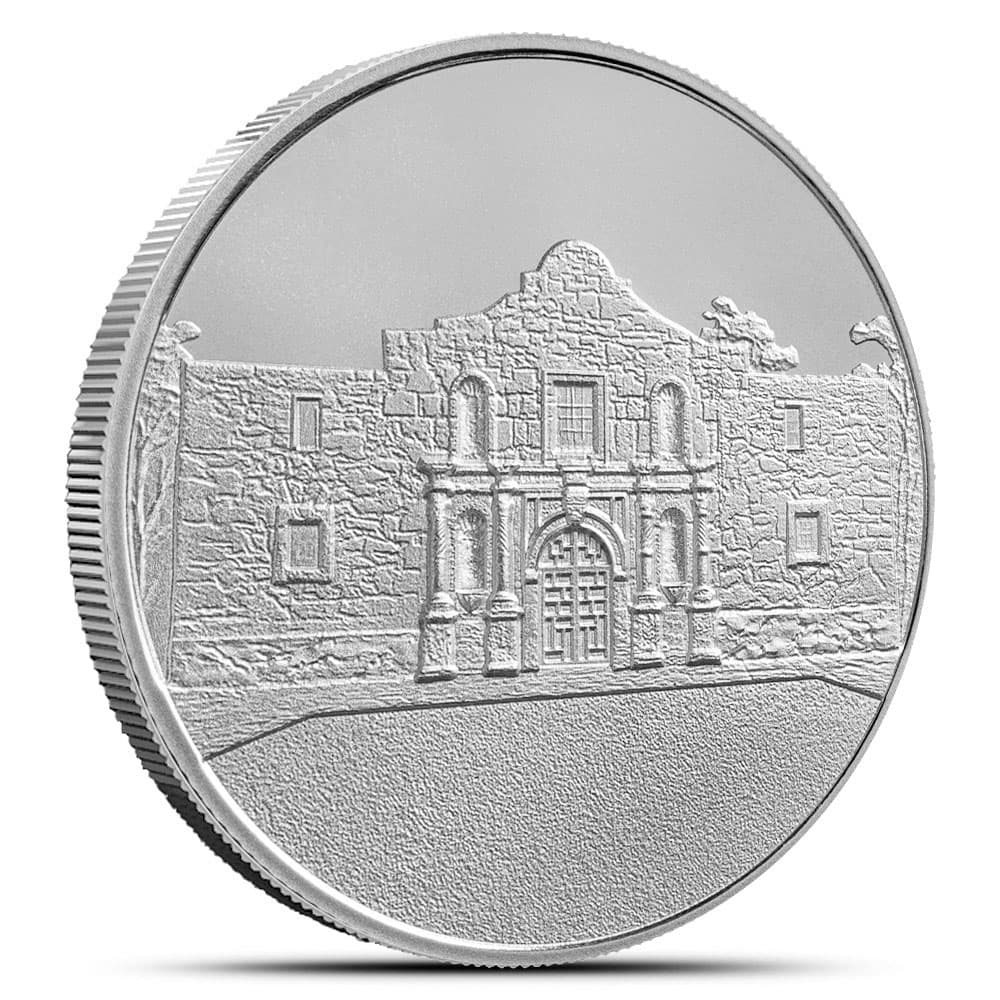 1 oz Don’t Mess With Texas The Alamo Silver Round (New)