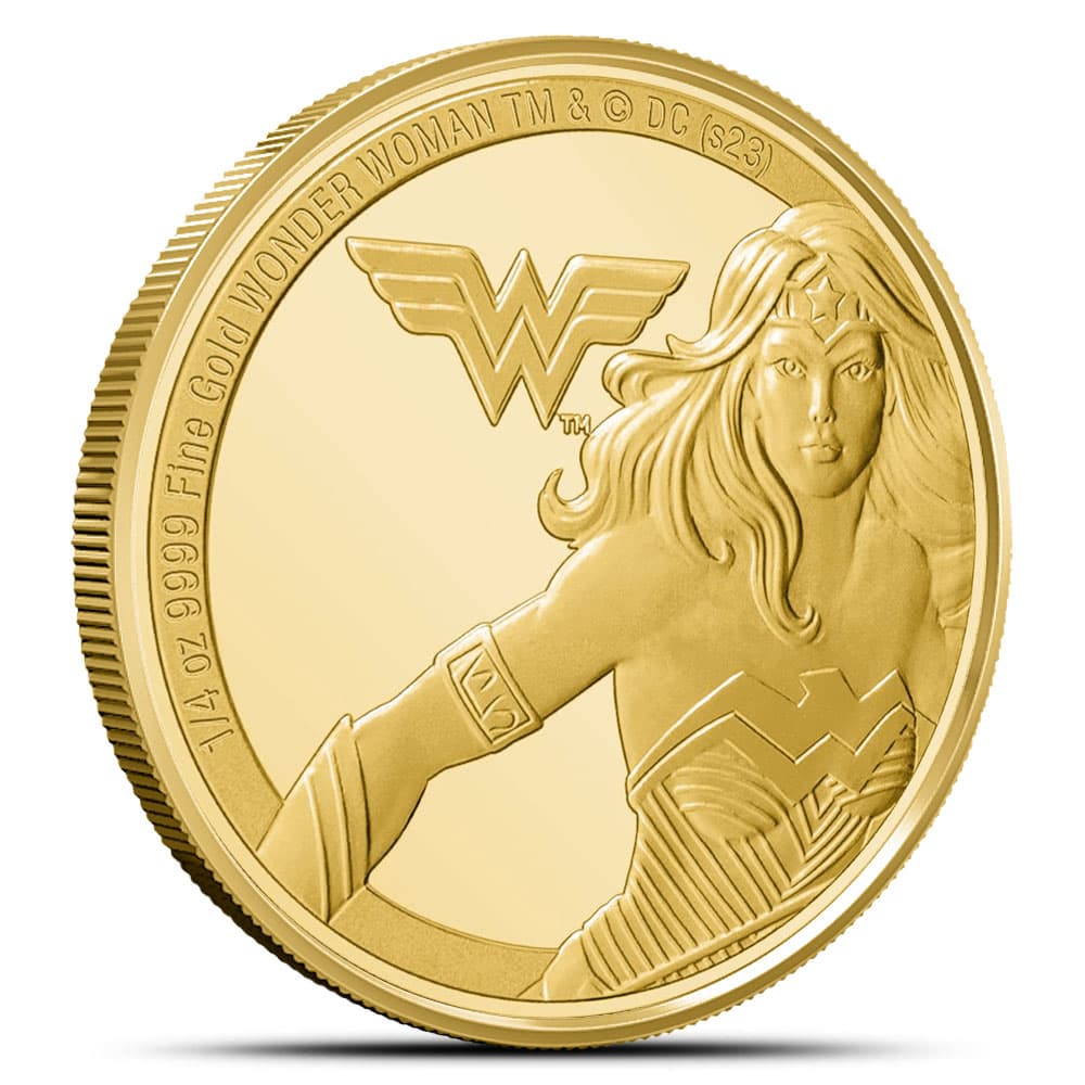 2023 1/4 oz Proof Niue Gold Classic Superhero Wonder Woman Coin