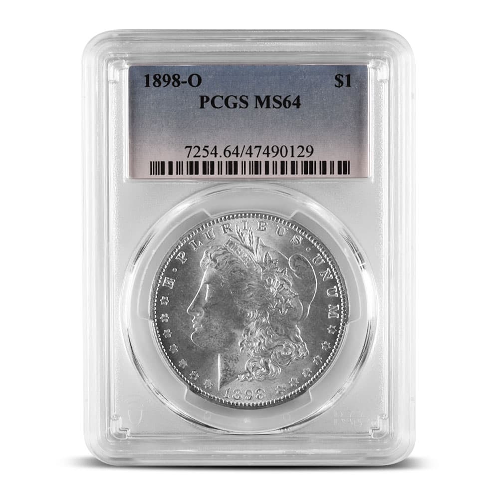 1898-O Morgan Silver Dollar Coin PCGS MS64