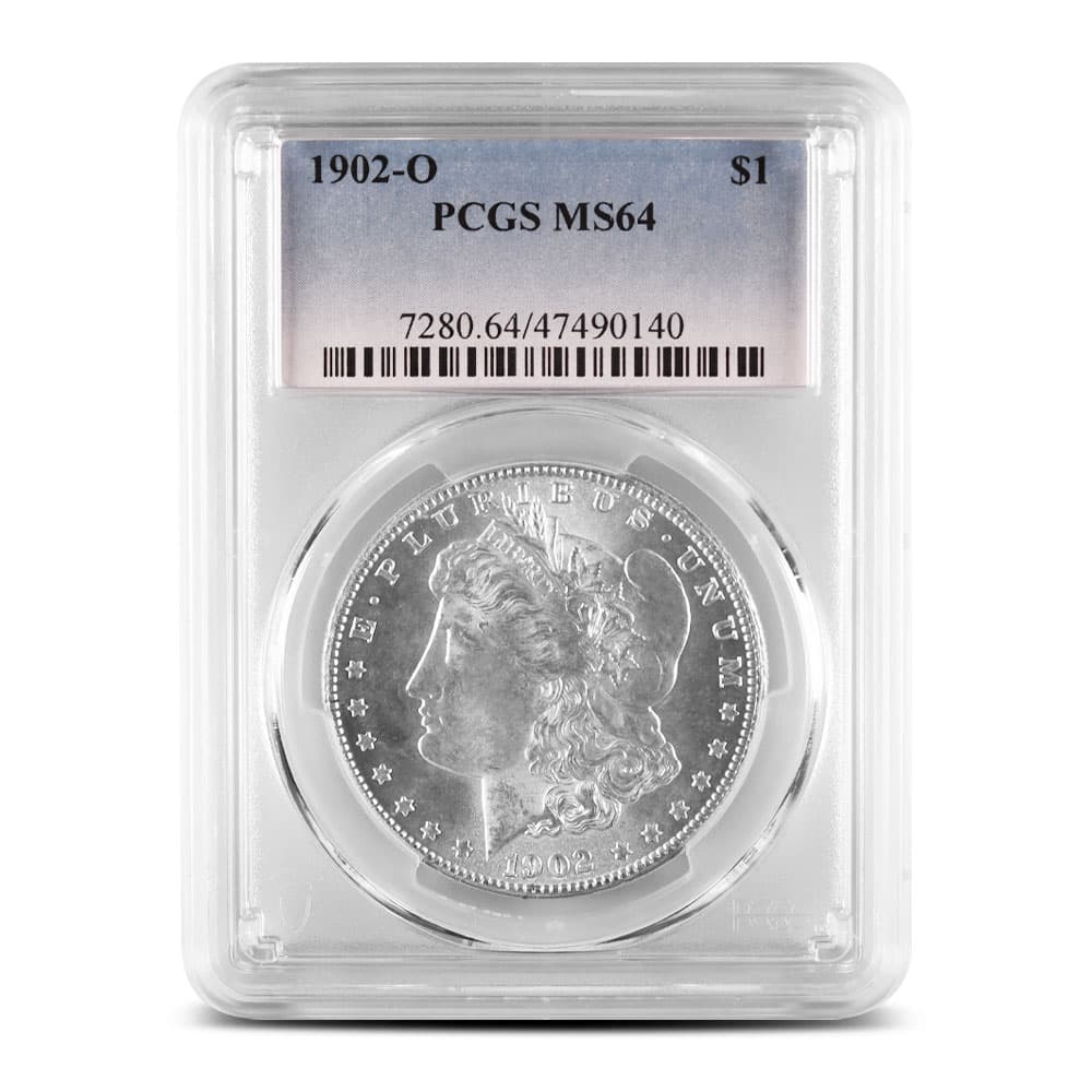 1902-O Morgan Silver Dollar Coin PCGS MS64