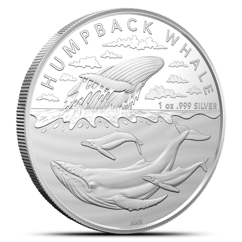 2023 1 oz Royal Australian Mint Silver Humpback Whale Coin (BU)