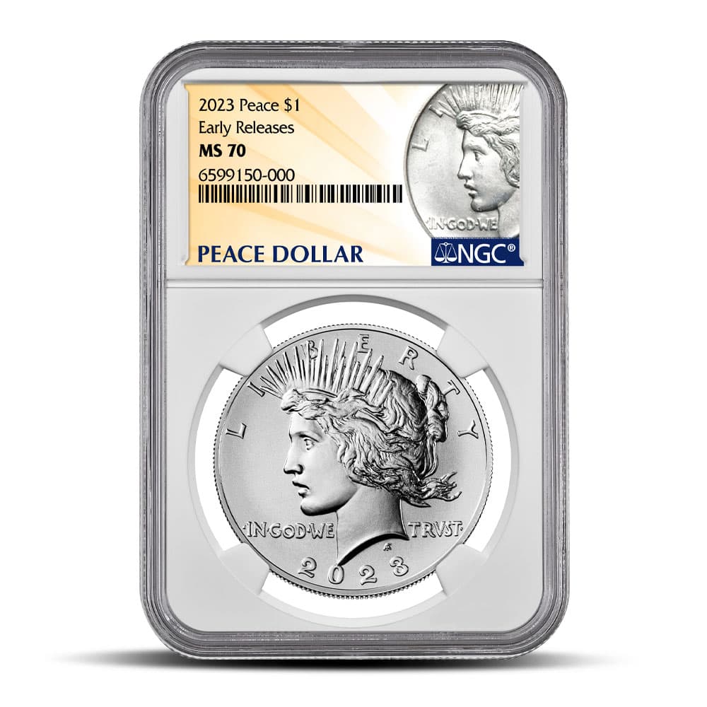 2023 Peace Silver Dollar Coin NGC MS70 ER