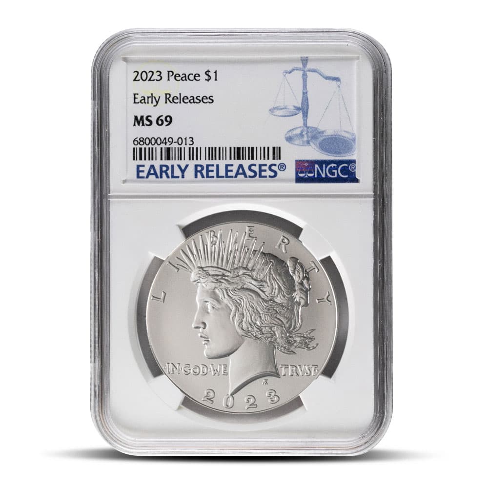 2023 Peace Silver Dollar Coin NGC MS69 ER