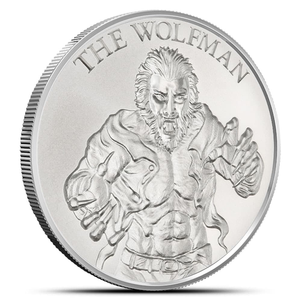 1 oz Vintage Horror The Wolfman Silver Round (New)