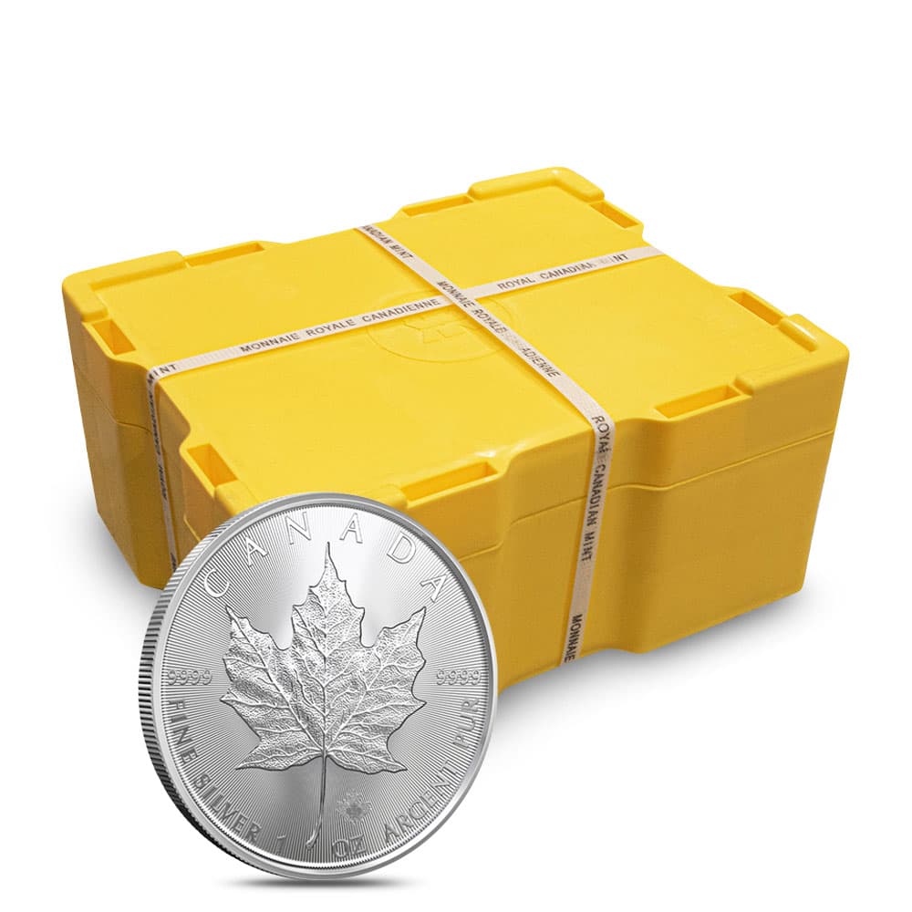 2024 1 oz Canadian Silver Maple Leaf Monster Box (500 Coins, BU)