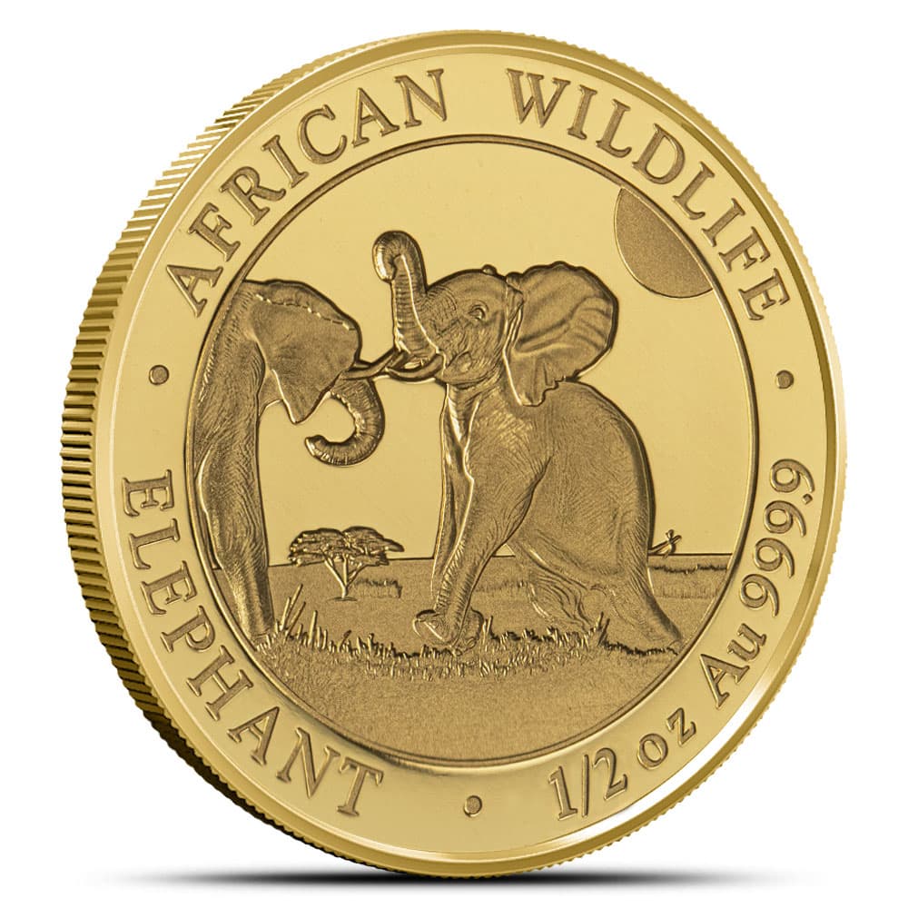 2024 1/2 oz Somalia Gold Elephant Coin (BU)