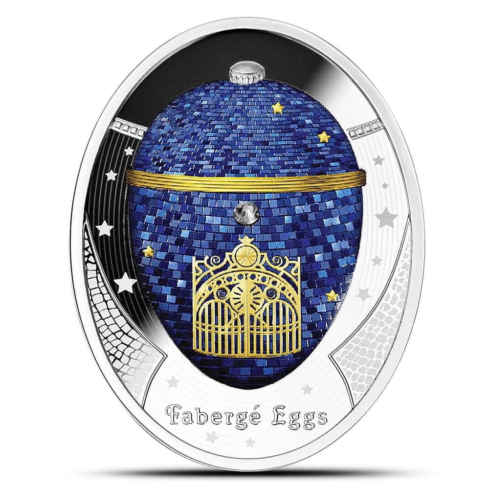 2023 16.81 Gram Proof Niue Silver Twilight Egg Coin (Box + CoA)