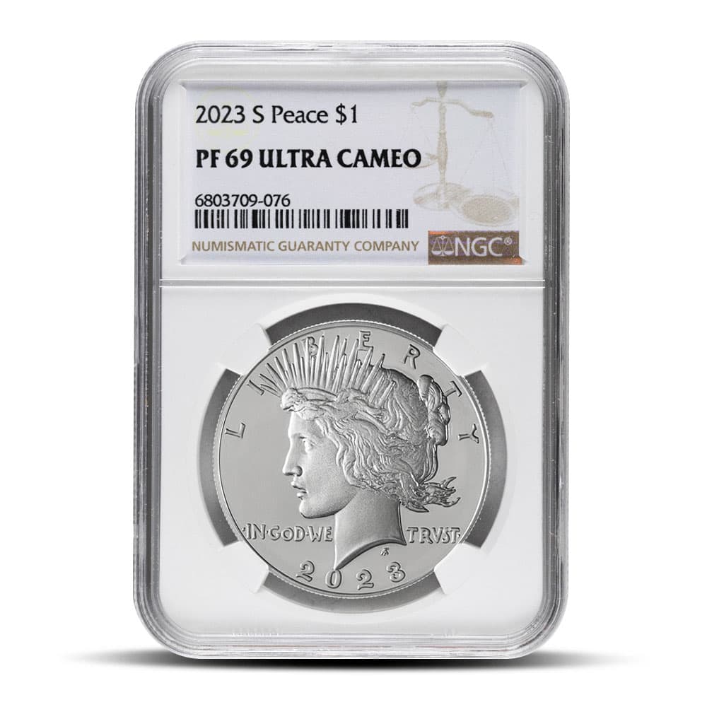 2023-S Proof Peace Silver Dollar Coin NGC PF69