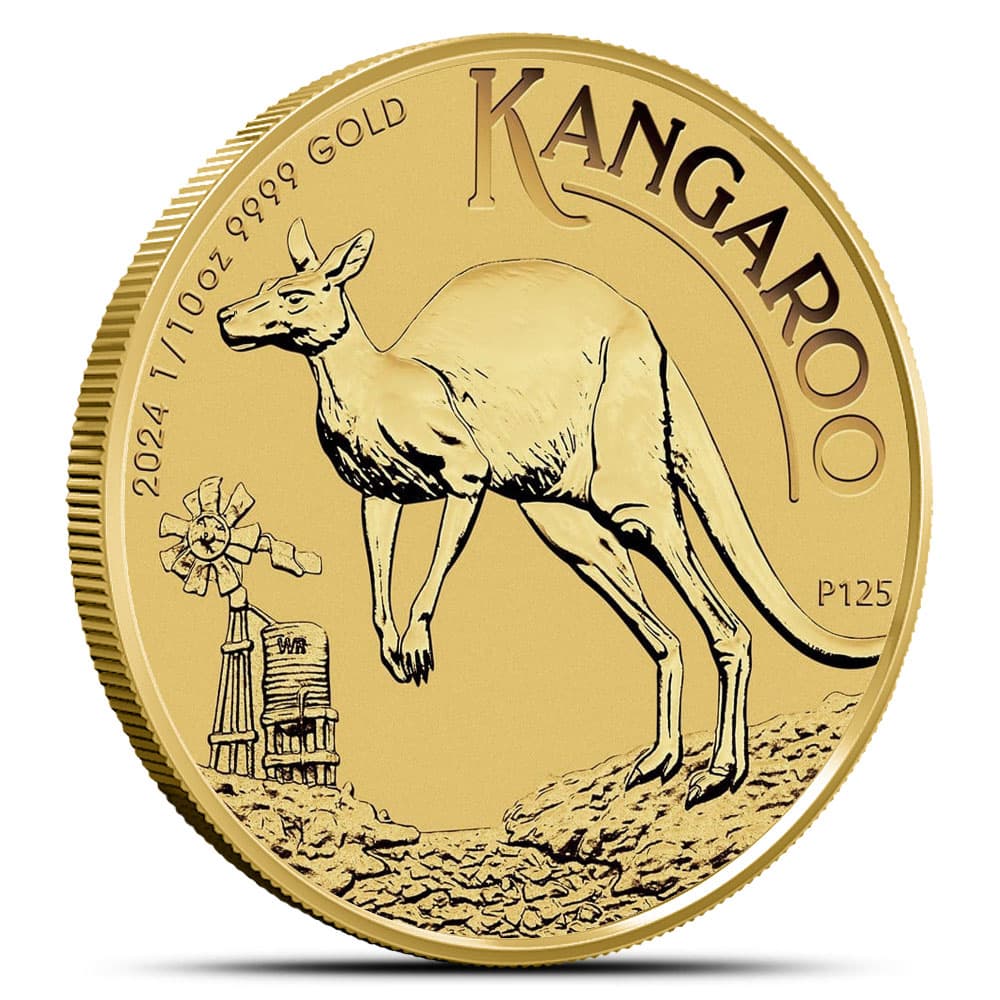 2024 1/10 oz Australian Gold Kangaroo Coin (BU)