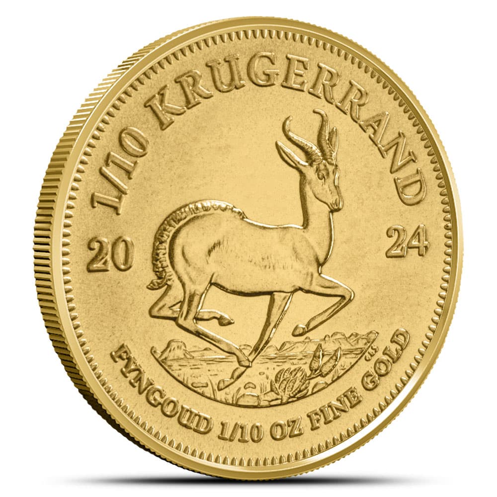 2024 1/10 oz South African Gold Krugerrand Coin (BU)