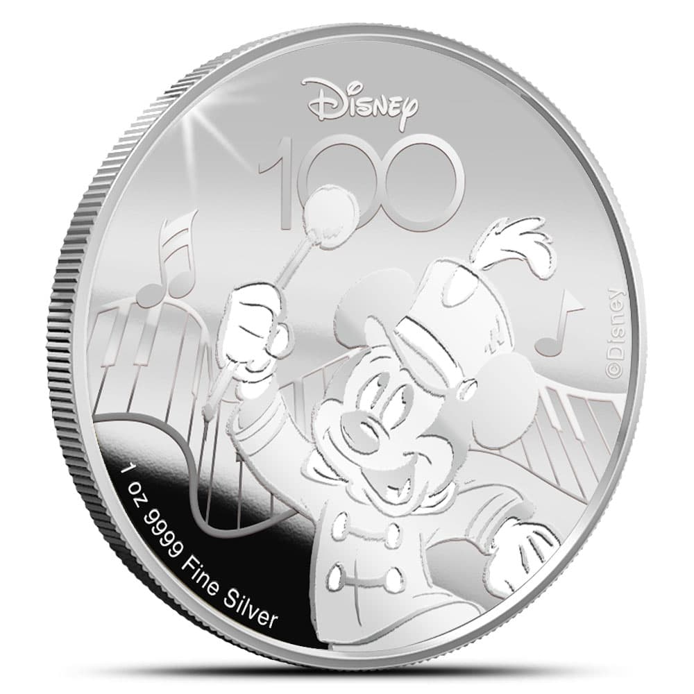 2023 1 oz Samoa Silver Disney 100 Years of Wonder Mickey Mouse Coin (In Card)