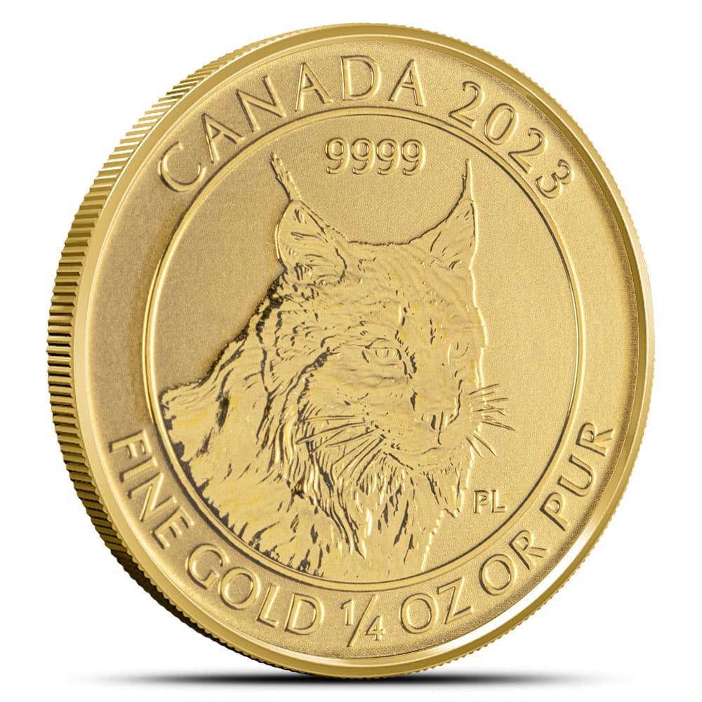 2023 1/4 oz Reverse Proof Canadian Gold Lynx Coin