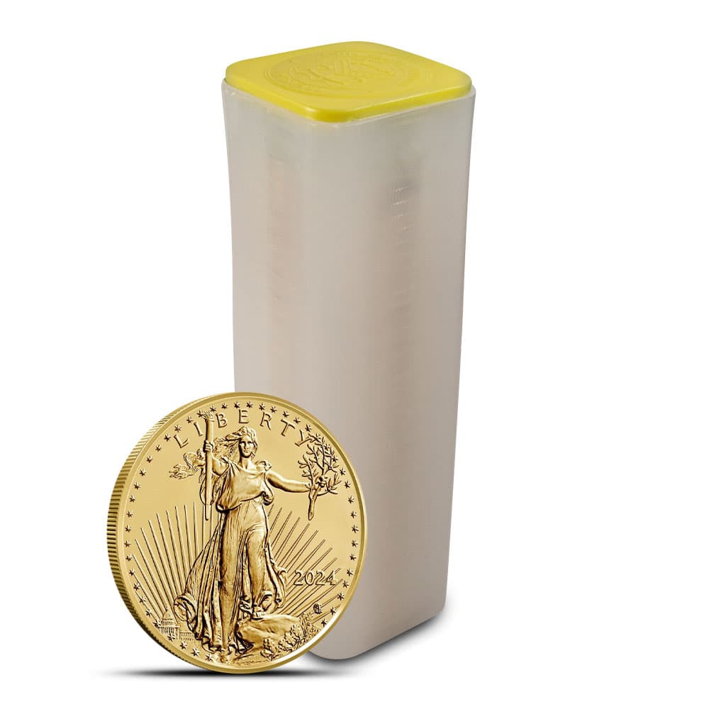 2024 1/2 oz American Gold Eagle Tube (40 Coins, BU)