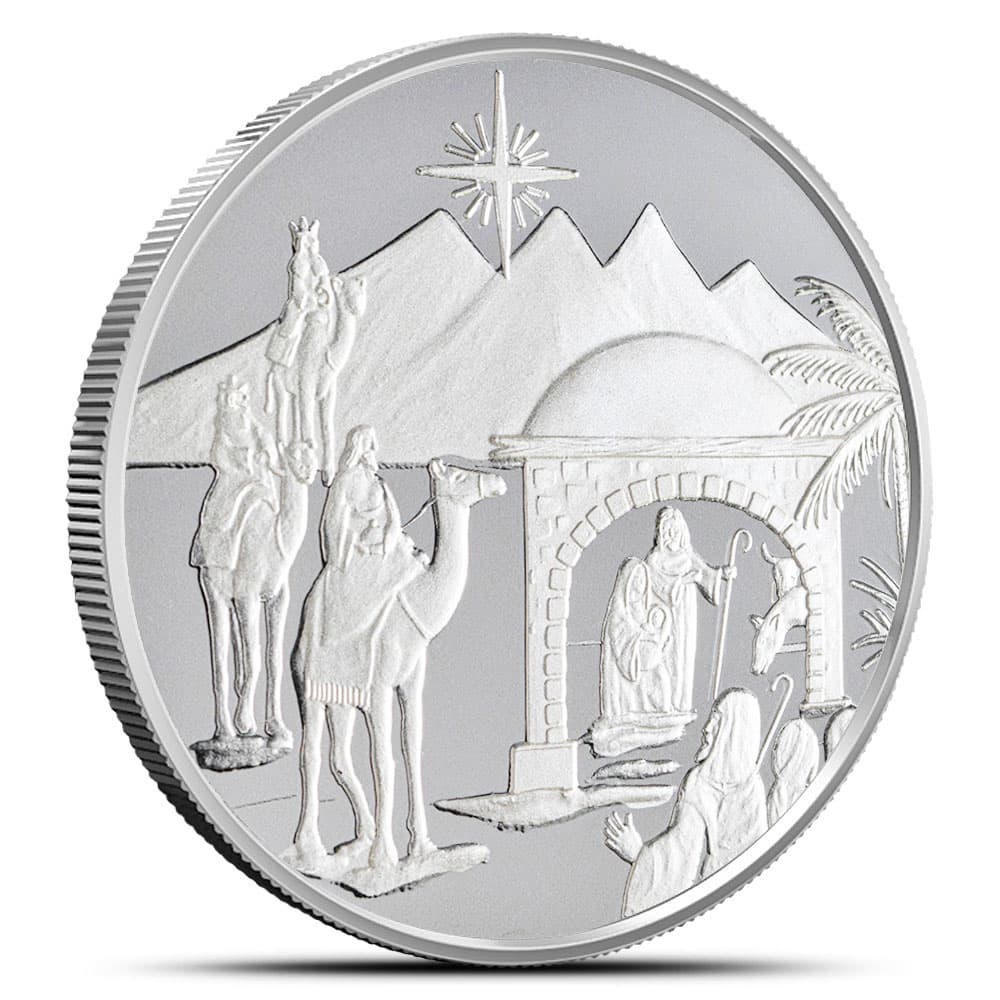 1 oz Nativity Silver Round (New)